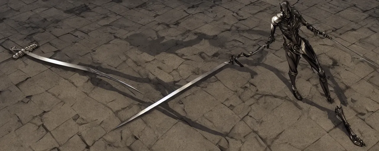 Image similar to long sword, black skeleton sword, steel, sword, crystals, engravings, forged, blacksmith product design, jewelry, art by gerald brom, greg rutkowski and artgerm and james jean and zdzisław beksinski, 8 k, unreal engine, c 4 d