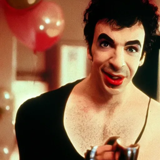 Prompt: “ a still of nathan fielder in rocky horror picture show ”