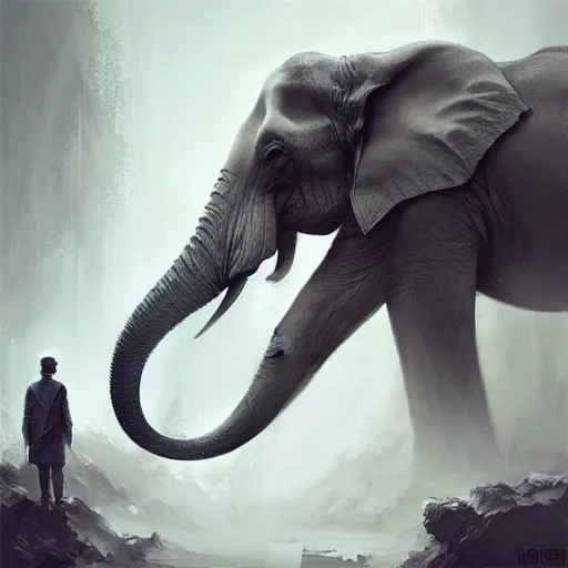 Prompt: “elephant, digital art, intricate, elegant, digital painting, concept art, smooth, sharp focus, illustration, by Ruan Jia and Mandy Jurgens and Artgerm and William-Adolphe Bouguerea