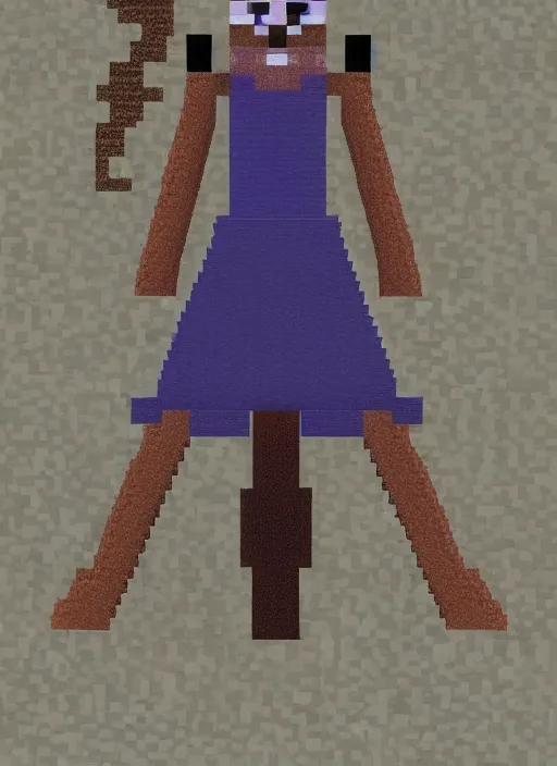 Prompt: an evil mage named lalu, detsiled intricate minecraft character