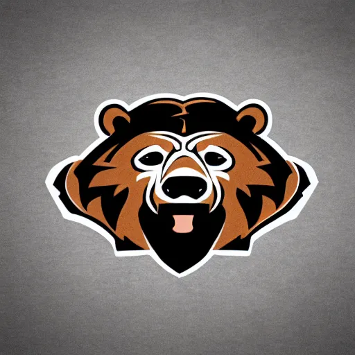 Image similar to concept logo design for a grizzley bears football team