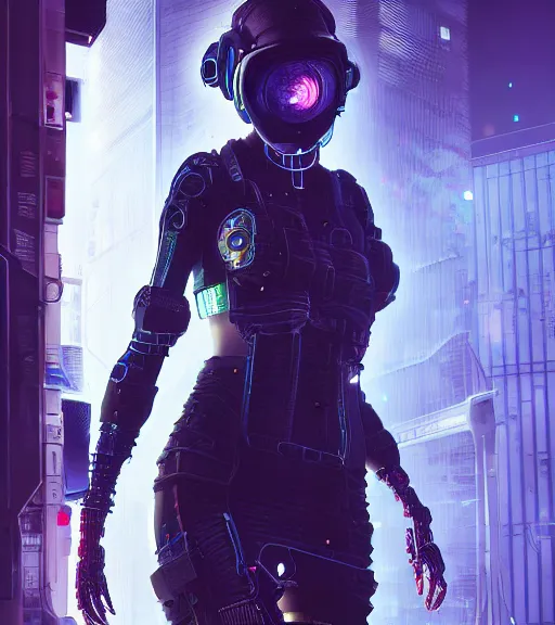 Prompt: a cyberpunk woman, hyperrealistic, cyber world, ambient lighting, concept art, hyper - detailed, smooth, octane, ray tracing, cinematic, high quality