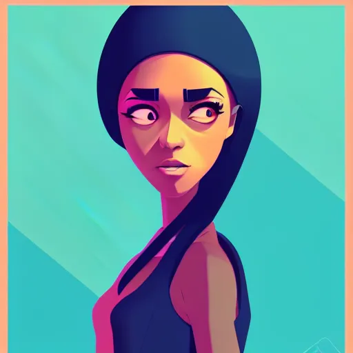 Image similar to 2 d character design, female rapper, vector art, digital art, portrait, 4 k, 8 k, sharp focus, smooth, illustration, concept art, music artist