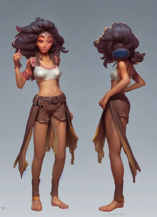 Image similar to taliyah, from league of legends, au naturel, pawg, hyper detailed, digital art, trending in artstation, cinematic lighting, studio quality smooth render, unreal engine 5 rendered, octane rendered, art style by kristen liu - wong and nixeu and ian sprigger and wlop and krenz cushart