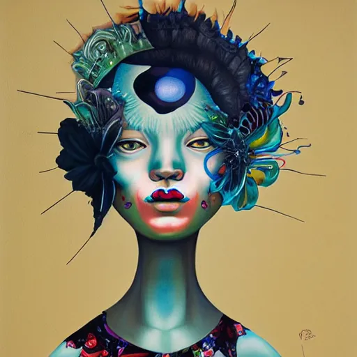 Prompt: painting of a woman by rik oostenbroek, james jean, amy sol