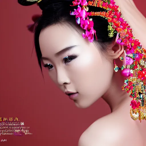 Prompt: photo of chinese beauty by Mark Mann, full-lentgh, sharpen, 4k, 85mm, award winning