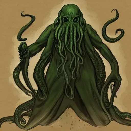 Image similar to Cthulhu as a boss from Elden Ring