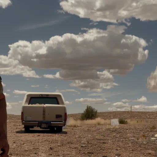 Image similar to Dwayne The Rock Johnson as Walter White in 'Breaking Bad' (2012), movie still frame, oscar nominated cinematography, volumetric lighting, 8k resolution, beautiful composition