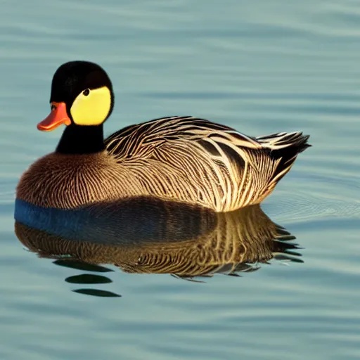 Prompt: a duck with a choker