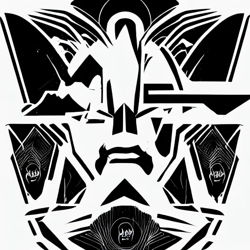 Image similar to concept art of png logo of a wandering mind, vector logo, sticker, black and white logo, ink drawing, minimalism, mspaint, by greg rutkowski, syd mead