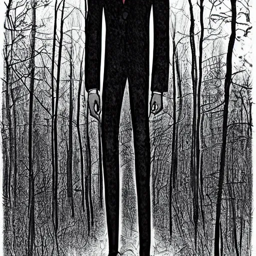 Image similar to found footage slender man