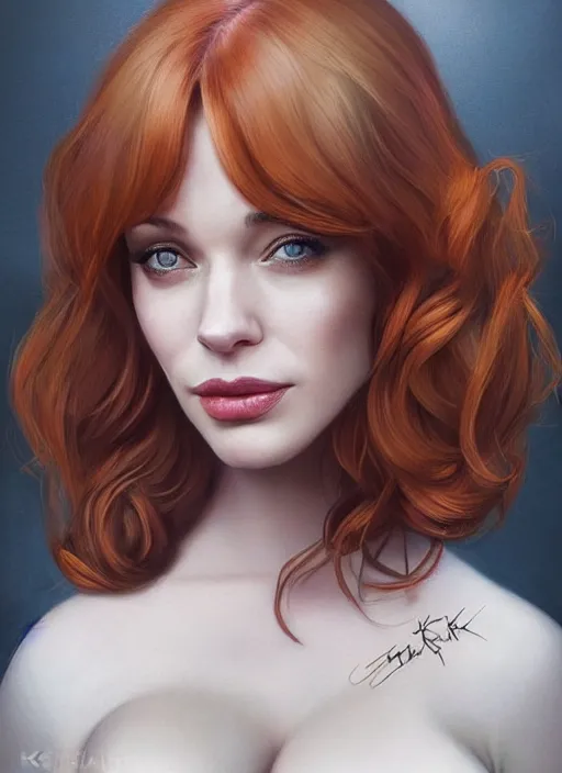 Image similar to photo of a gorgeous christina hendricks / rachel mcadams hybrid in the style of stefan kostic, realistic, professionally, professionally color graded, half body shot, sharp focus, k high definition, insanely detailed, intricate, elegant, art by stanley lau and artgerm