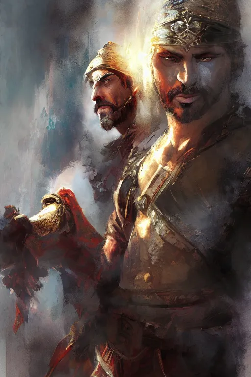 Image similar to prince of persia warrior within portrait by craig mullins