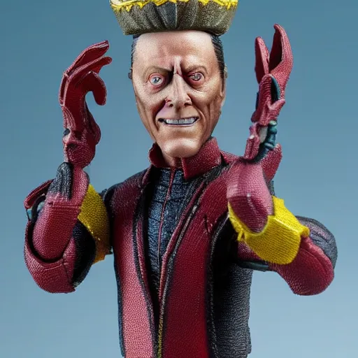 Prompt: action figure of christopher walken from the wiz movie, 4 k, highly detailed, award winning, look at all that detail!