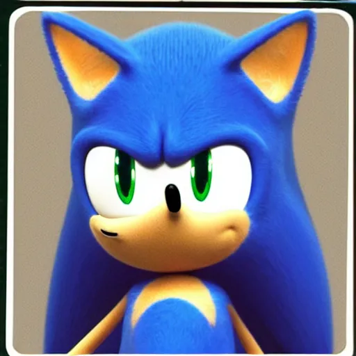 Image similar to sonic mugshot