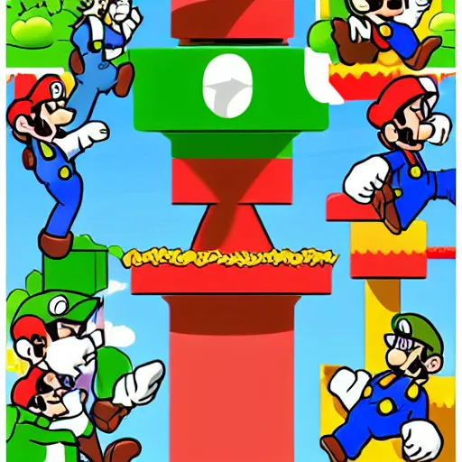 Image similar to a mix of Super Mario Bros and JesusChrist