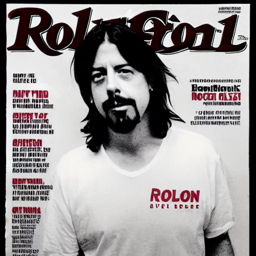 Prompt: 2 1 yo dave grohl 1 9 9 4 rock tour photograph, rollingstone magazine