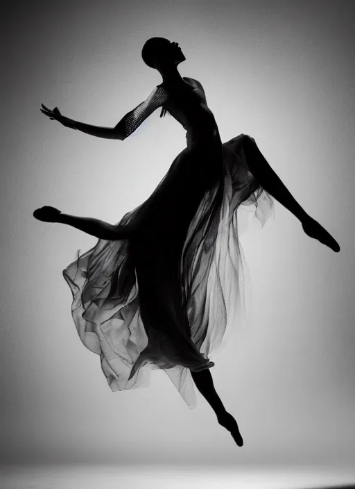 Prompt: a Photorealistic dramatic hyperrealistic render of a beautiful Female smoke dancer by Ken Brower and Deborah Ory of NYC Dance project,Lois Greenfield,Flowing cloth and smoke,Beautiful dynamic dramatic dark moody lighting,volumetric,shadows,cinematic atmosphere,Octane render,8K