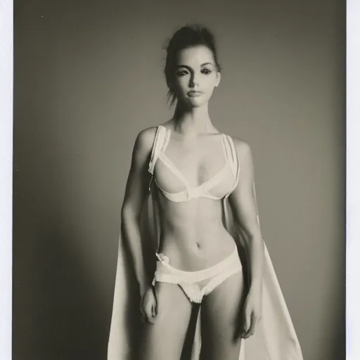 Image similar to couture model, polaroid, digis