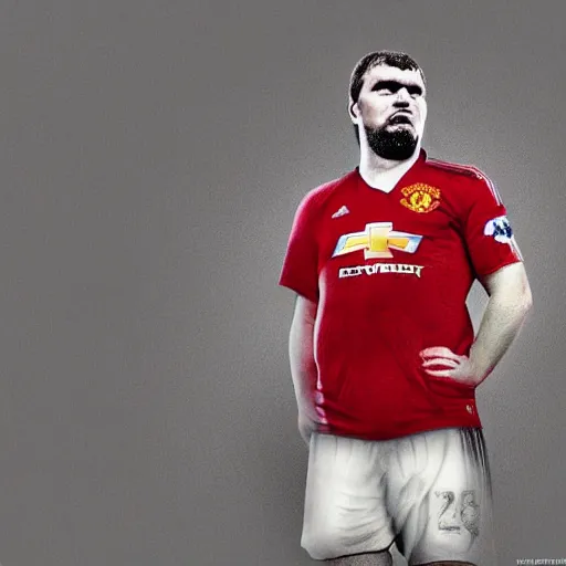 Prompt: hodor as a manchester united player, photorealistic, high detail, sharp focus