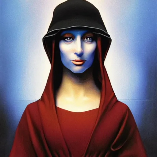 Prompt: the mona liza painted by peter elson