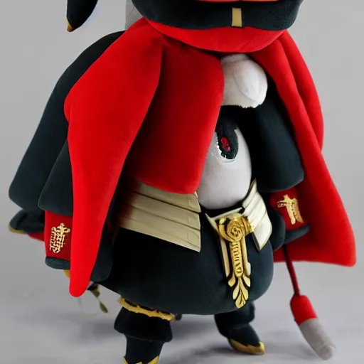 Image similar to cute fumo plush of the cunning general of the shadow kingdom, anime girl, vray