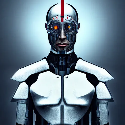 Prompt: Cyborg Putin, futuristic art, digital art, high quality