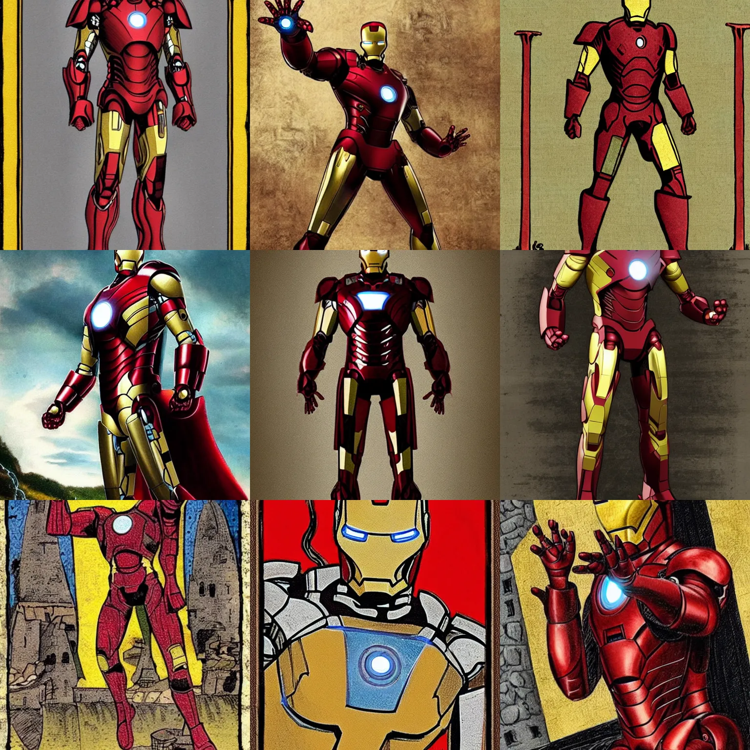 Prompt: iron man in medieval age