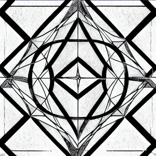 Prompt: geometric pentagon drawing, simple 5 - sided shape, pentagon shape