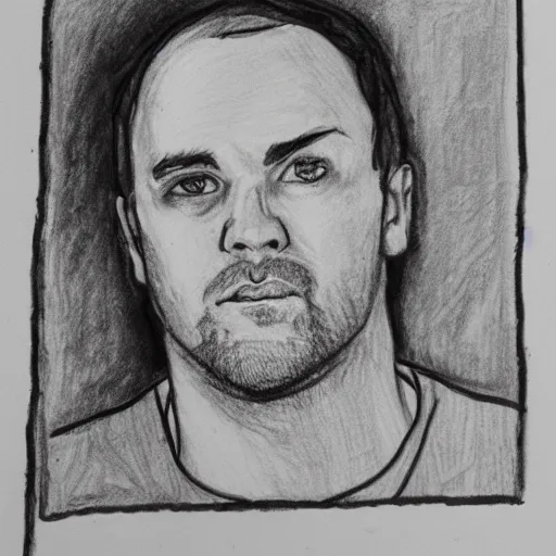 Image similar to self - portrait drawn by dave matthews