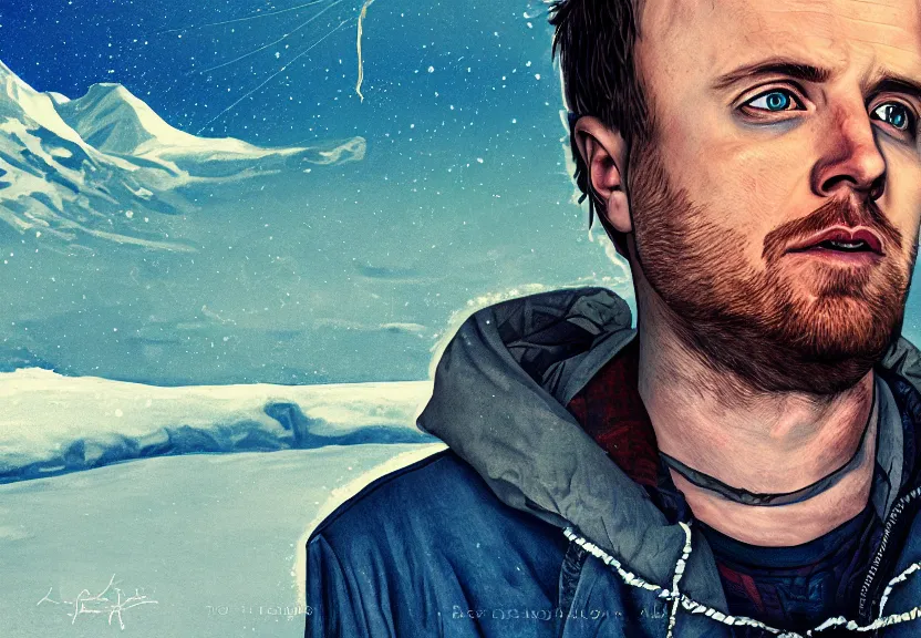 Jesse Pinkman Living In Alaska 4K HD Digital Art Stable Diffusion