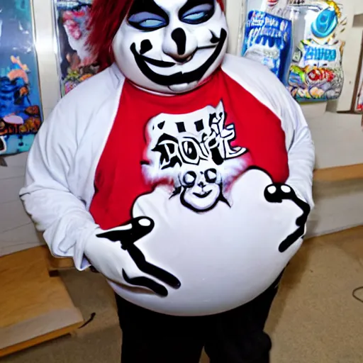 Prompt: juggalo Pillsbury doughboy