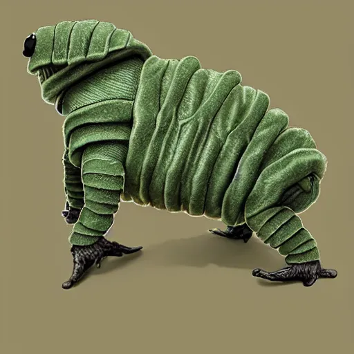 Image similar to an isometric tardigrade