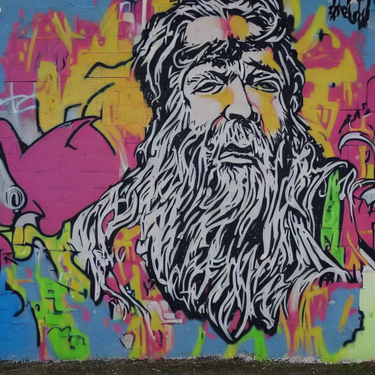 Image similar to graffiti jerry garcia