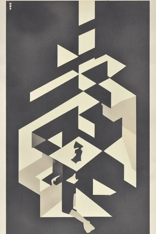 Image similar to a Bauhaus poster of Max Max