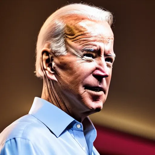 Image similar to joe biden extremely strong on steroids, realism, 4 k, award winning photograph