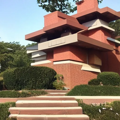 Image similar to “ frank lloyd wright neighborhood tiny wings ”