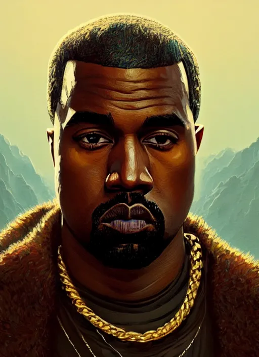 Image similar to highly detailed portrait kanye west in gta v stephen bliss unreal engine fantasy art by greg rutkowski loish rhads ferdinand knab makoto shinkai lois van baarle ilya kuvshinov rossdraws tom bagshaw global illumination radiant light detailed intricate environment