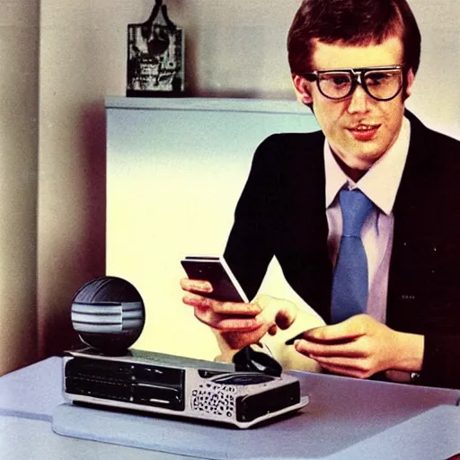 Image similar to smartphone from 1980