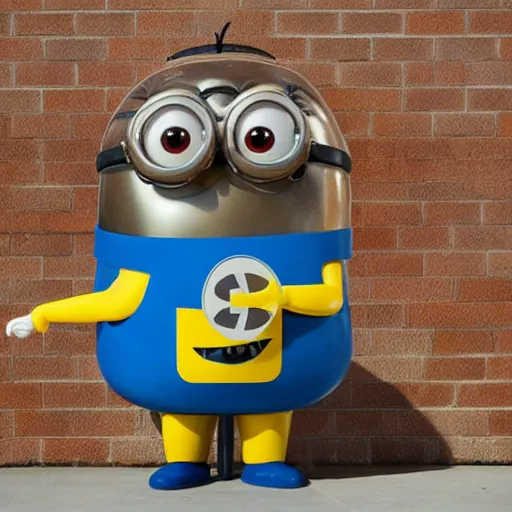 Image similar to jeff koons sculpture of a minion