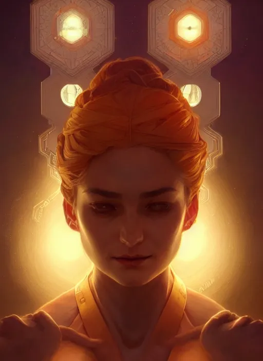 Prompt: symmetry!! mysterious cube floating, glowing lights!! intricate elegant, highly detailed, digital painting, artstation, concept art, smooth, sharp focus, illustration, art by artgerm and greg rutkowski and alphonse mucha