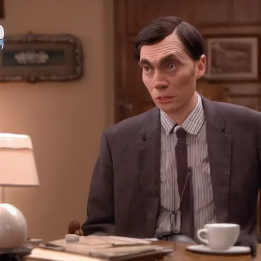 Prompt: Live Action Still of Jerma985 in a Mr. Bean film, real life, hyperrealistic, ultra realistic, realistic, highly detailed, epic, HD quality, 8k resolution, body and headshot, film still