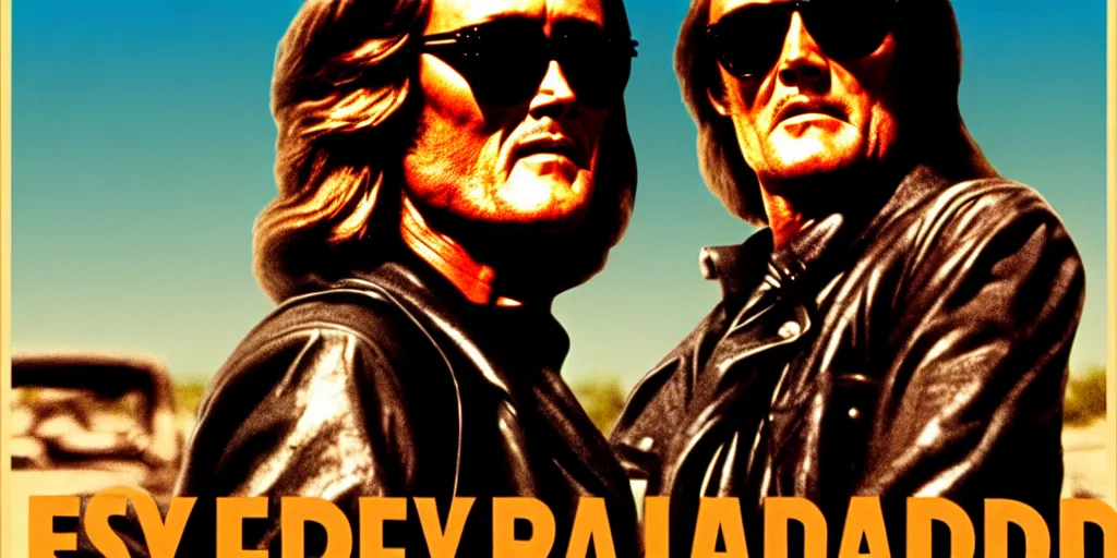 Image similar to easy rider, peter fonda, dennis hopper, poster