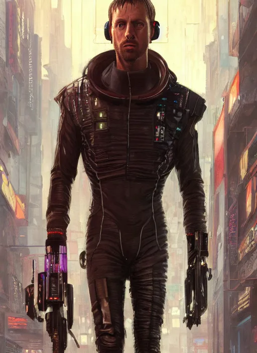 Prompt: don knotts as a cyberpunk assassin in a cyberpunk stealth suit ( blade runner 2 0 4 9, cyberpunk 2 0 7 7 ). orientalist portrait by john william waterhouse and james gurney and theodore ralli and nasreddine dinet, oil on canvas. cinematic, hyper realism, realistic proportions, dramatic lighting, high detail 4 k