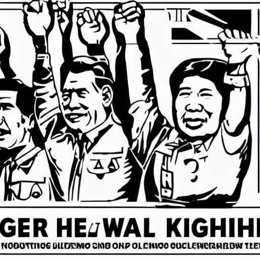 Image similar to roger waters sieg heil to xi jinping