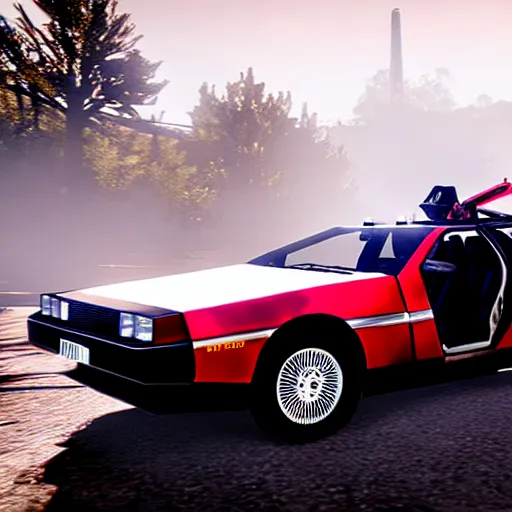 Image similar to dmc 1 2 delorean in red dead redemption 2