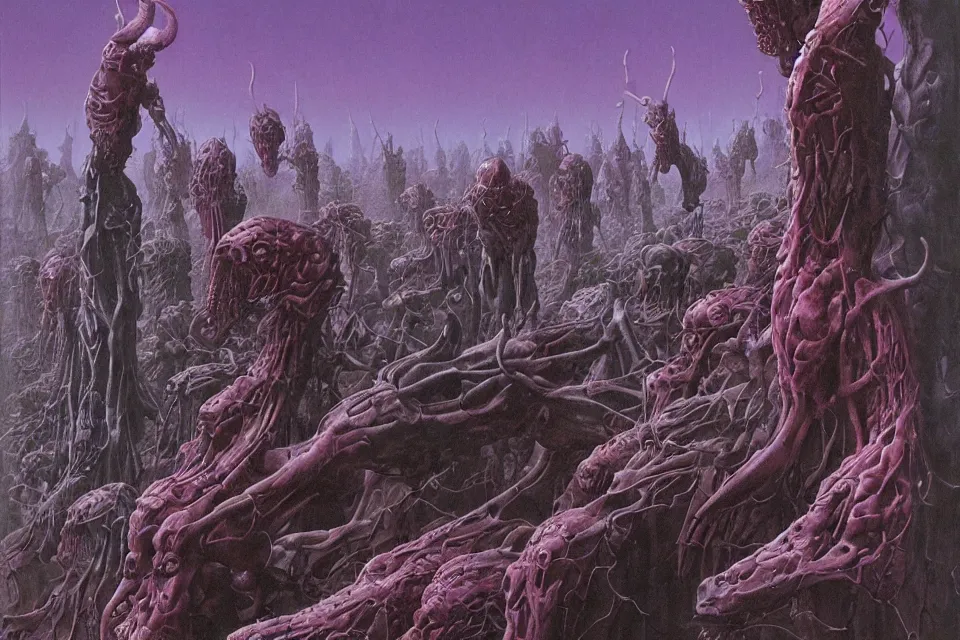 Prompt: the real world, wayne barlowe.