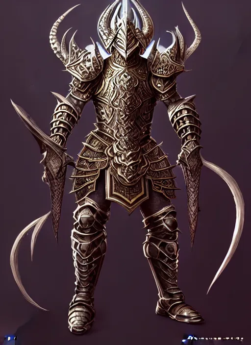 Prompt: intricate ornate armor!! muscular and tall dungeons and dragons male dragonborn race!!!! draconian!! character concept art, sharp focus, octane render! unreal engine 5! highly rendered!! trending on artstation!! detailed linework!! illustration by artgerm, wlop, and chie yoshii