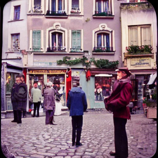 Image similar to photo, montmartre, portrait, kodak kodachrome 1 2 0,