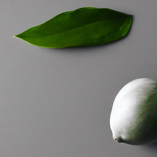 Image similar to centered hyper-realistic single piece of fruit, gray background